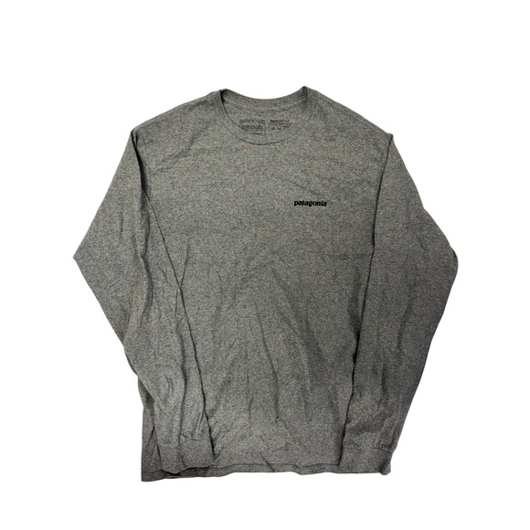 Patagonia Other - Patagonia Men's Small S P-6 Logo Responsibili-Tee Long Sleeve T-Shirt Gray